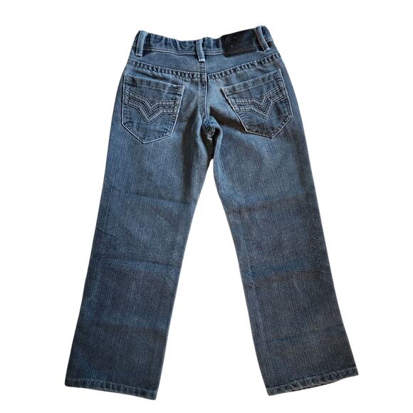 The Jean People Hollywood Boys Jeans Size 8 Black Washed Straight Leg Adjustable - Picture 9 of 11